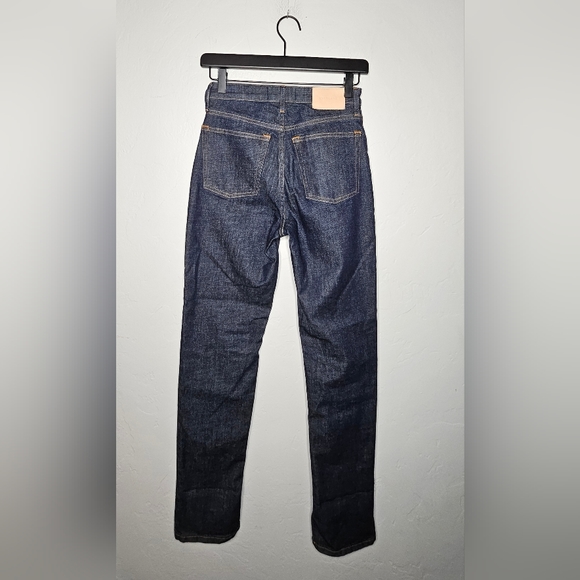 EVERLANE The High Rise Straight Jean Dark Wash Size 24 Regular - Picture 2 of 6